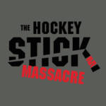 pánské triko THE HOCKEY STICK MASSACRE – žlutá